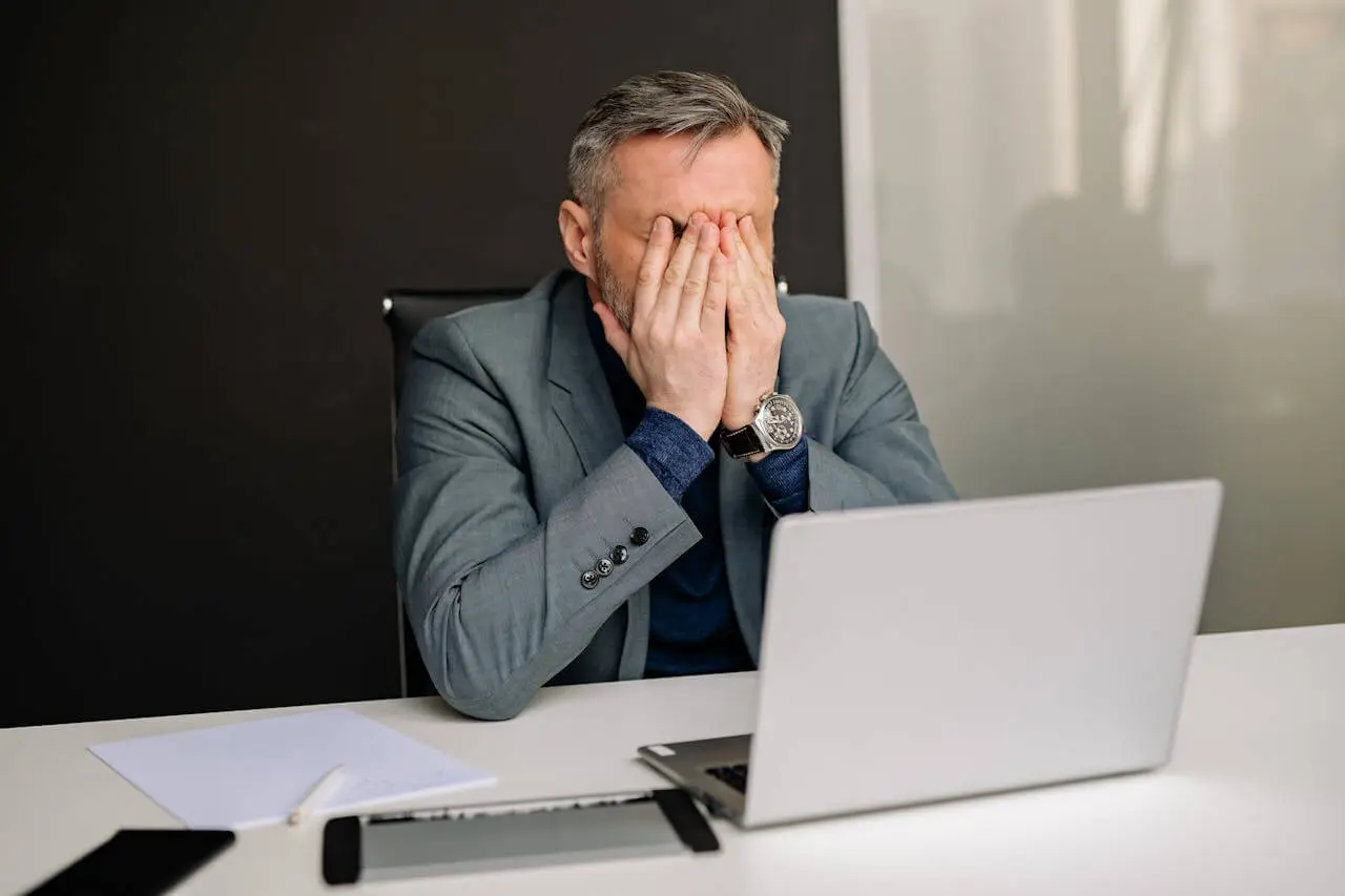 frustrated person
