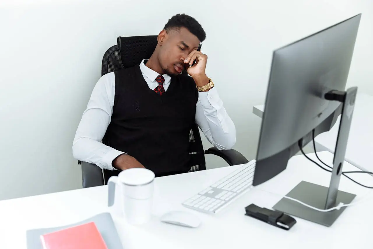 frustrated person